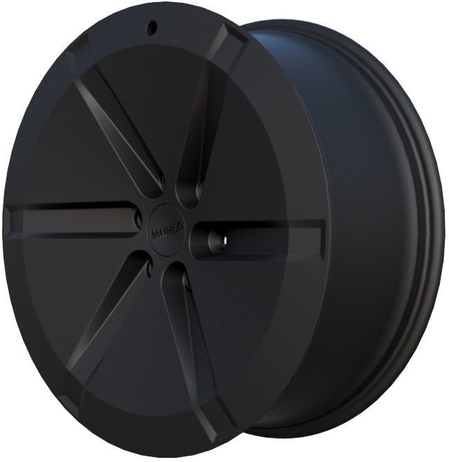 Cybertruck Wheel Black 45 Degree View