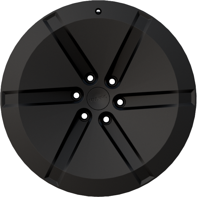 Cybertruck Wheel Black Front View